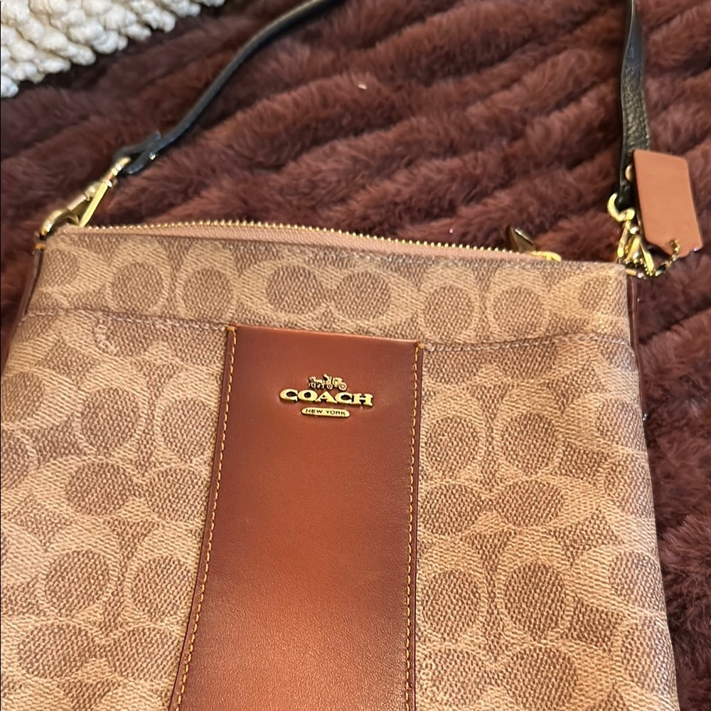 Coach Brown Signature Crossbody Bag